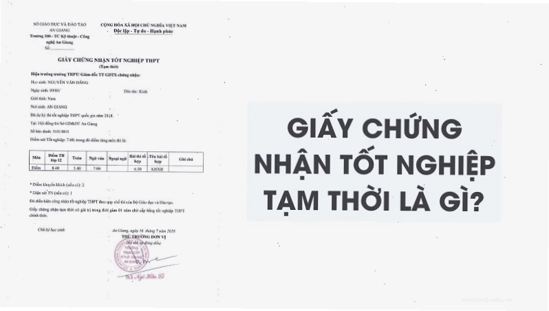 Giao diện trang tra cứu giấy chứng nhận tốt nghiệp tạm thời