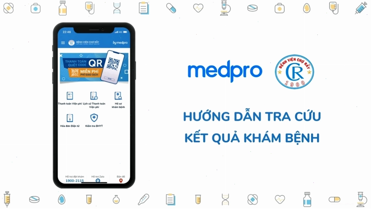 Người bệnh sử dụng ứng dụng để tra cứu kết quả khám bệnh online