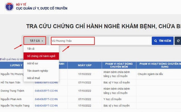 Tìm hiểu cách tra cứu chứng chỉ hành nghề y tế online